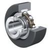 Insert bearing with rubber liner Cylindrical Outer Ring Eccentric Locking Collar Series: RCSM